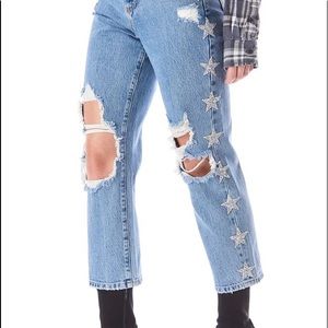 LF Carmar Sequin Star womens jean